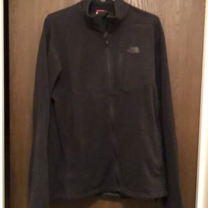 North Face large black fleece zip up sweater